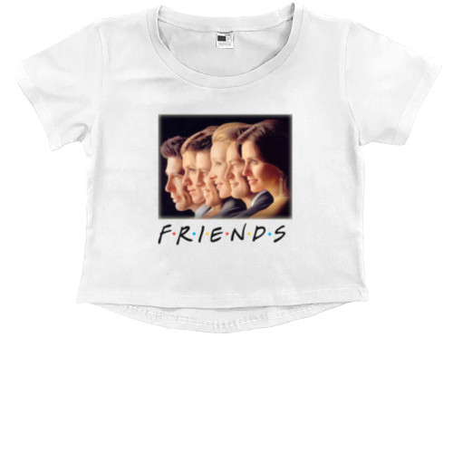 Kids' Premium Cropped T-Shirt - Friends 1 - Mfest