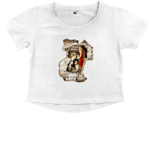 Kids' Premium Cropped T-Shirt - Американская История Ужасов 8 - Mfest