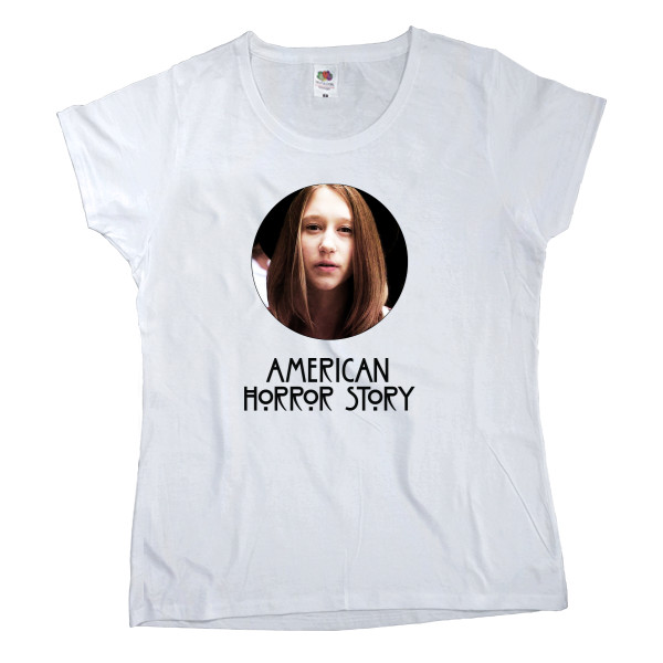 Women's T-shirt Fruit of the loom - Американская История Ужасов 7 Вайолет - Mfest