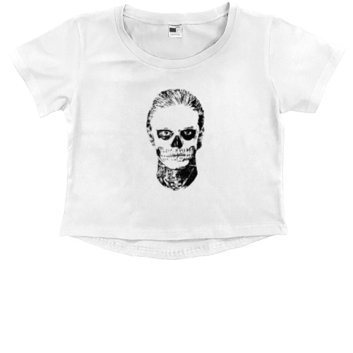 Kids' Premium Cropped T-Shirt - Американская История Ужасов 6 Тейт - Mfest