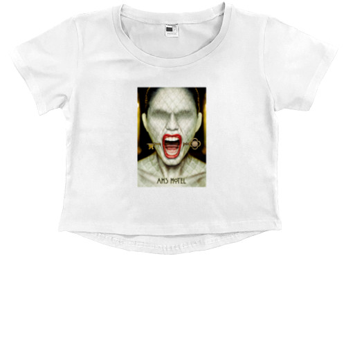 Kids' Premium Cropped T-Shirt - Американская История Ужасов 2 - Mfest