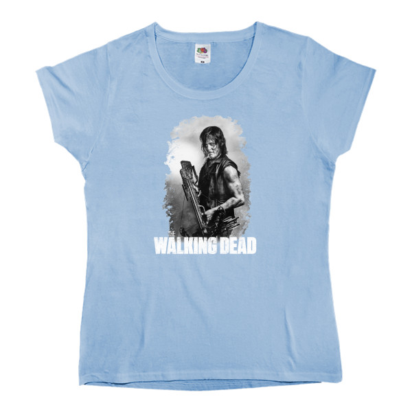 Футболка Класика Жіноча Fruit of the loom - Wallking dad - Daryl Dixon - Mfest