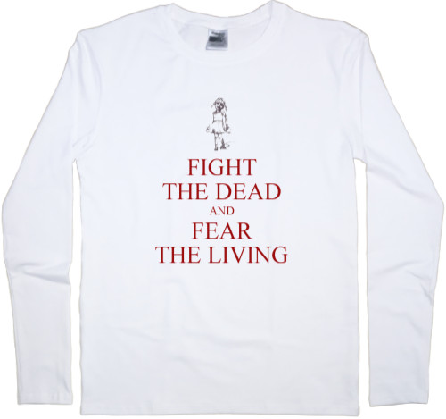 Men's Longsleeve Shirt - Walking Dead Fear The Living 1 - Mfest