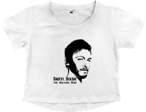 Women's Cropped Premium T-Shirt - Walking Dead Daryl Dixon 1 - Mfest