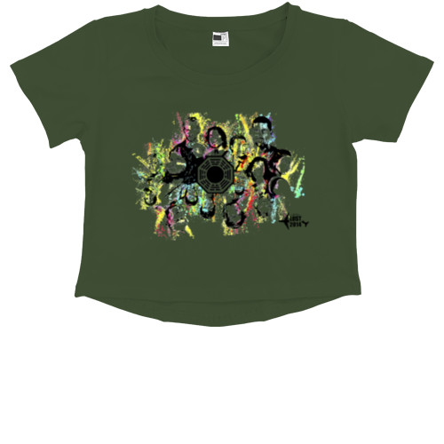 Kids' Premium Cropped T-Shirt - Lost 5 - Mfest