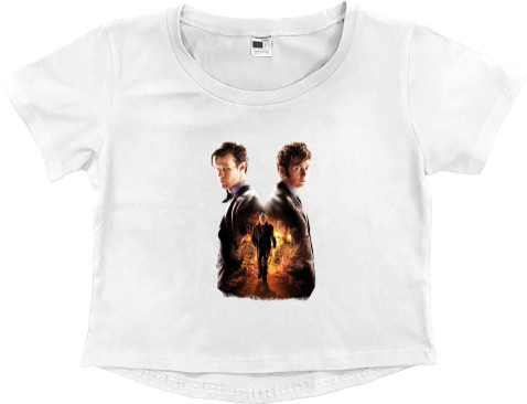 Doctor Who - Women's Cropped Premium T-Shirt - Доктор Кто - Mfest