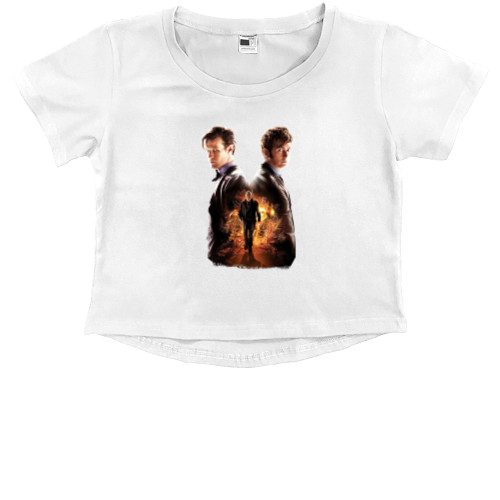 Kids' Premium Cropped T-Shirt - Доктор Кто - Mfest