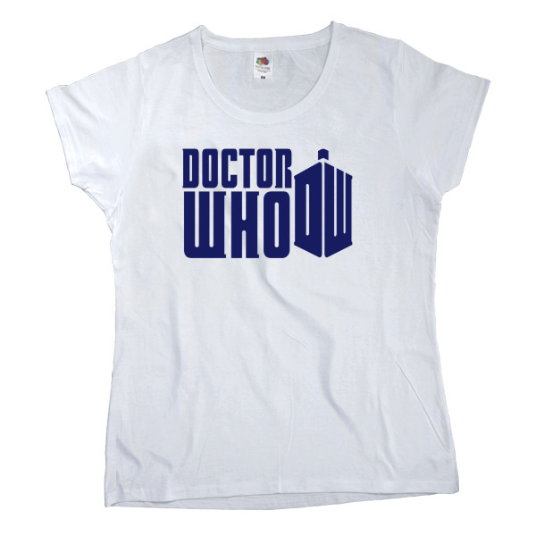 Футболка Класика Жіноча Fruit of the loom - Doctor Who Logo 2013 - Mfest