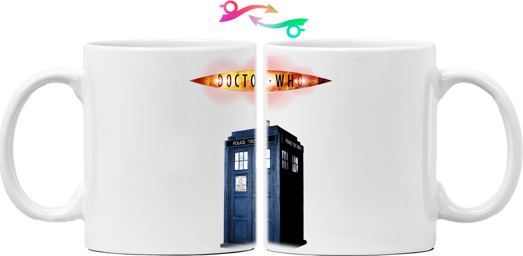 Mug - Doctor Who Logo + Tardis - Mfest