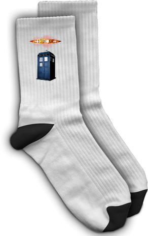 Doctor Who Logo + Tardis