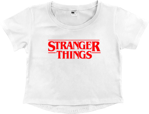 Women's Cropped Premium T-Shirt - Stranger Things 1 - Mfest