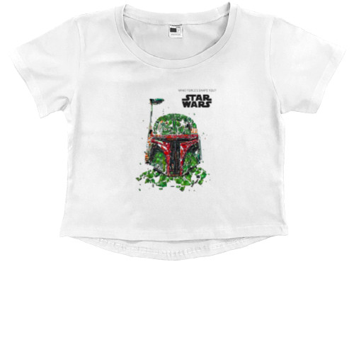 Kids' Premium Cropped T-Shirt - Стар варс 2 - Mfest