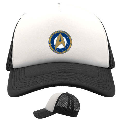 Kids' Trucker Cap - Star Trek USS Enterpise NCC-1701 Badge - Mfest