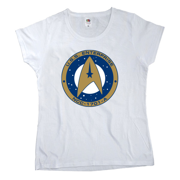 Women's T-shirt Fruit of the loom - Star Trek USS Enterpise NCC-1701 Badge - Mfest