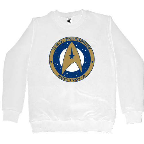 Свитшот Премиум Женский - Star Trek USS Enterpise NCC-1701 Badge - Mfest