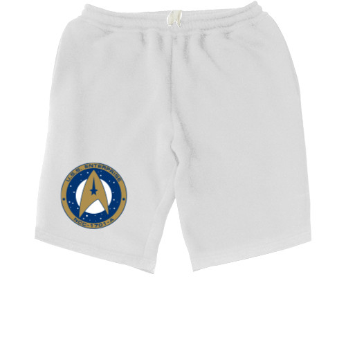 Men's Shorts - Star Trek USS Enterpise NCC-1701 Badge - Mfest