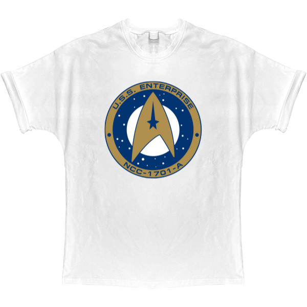 T-shirt Oversize - Star Trek USS Enterpise NCC-1701 Badge - Mfest