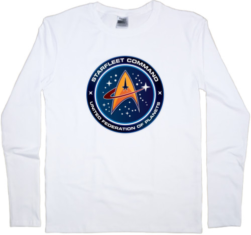 Men's Longsleeve Shirt - Star Trek StarFleet Command Badge - Mfest