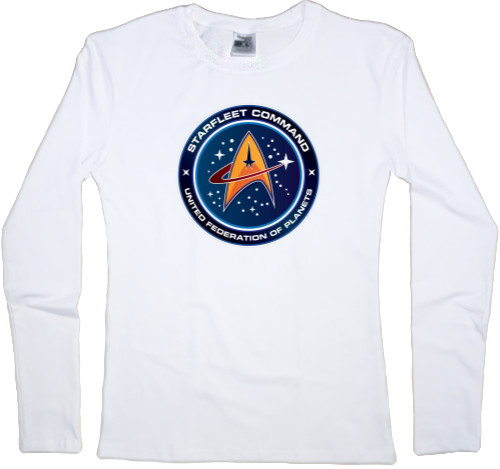 Women's Longsleeve Shirt - Star Trek StarFleet Command Badge - Mfest