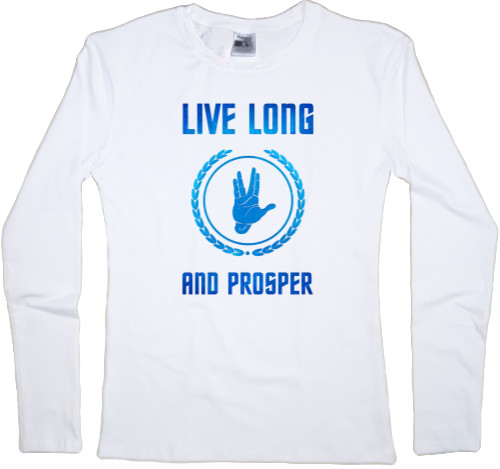 Women's Longsleeve Shirt - Star Trek Live Long and Prosper 1 - Mfest