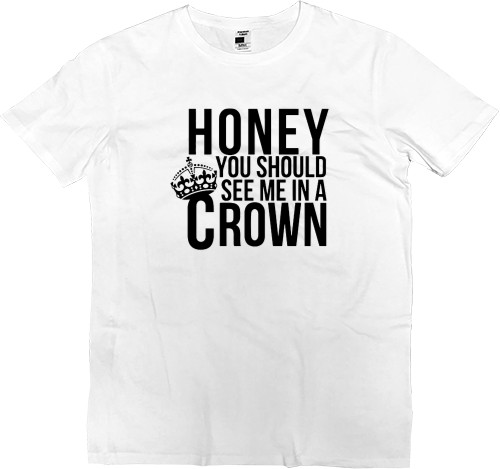 Футболка Преміум Чоловіча - Sherlock Honey You Should See Me In A Crown - Mfest