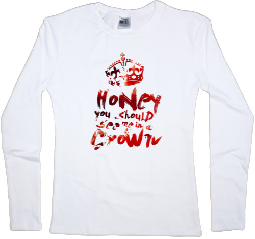 Women's Longsleeve Shirt - Sherlock Honey You Should See Me In A Crown Blood - Mfest