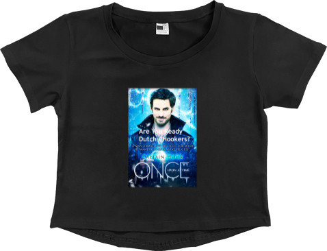 Women's Cropped Premium T-Shirt - Once upon a time 5 Captain Hook - Mfest