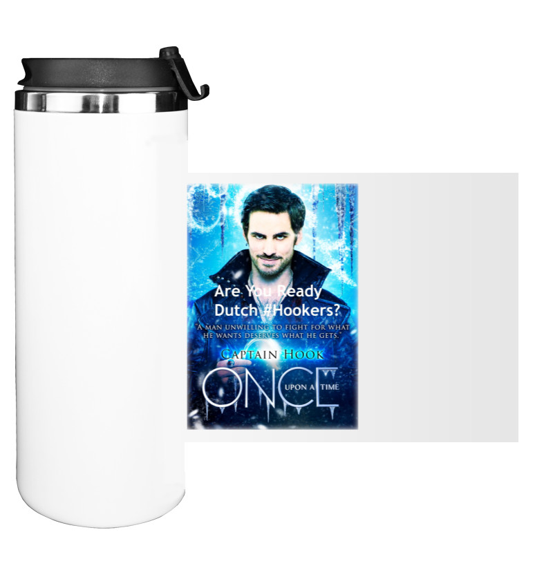 Water Bottle on Tumbler - Once upon a time 5 Captain Hook - Mfest