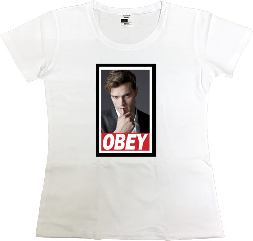 Women's Premium T-Shirt - Obey Mr. Grey 2 - Mfest