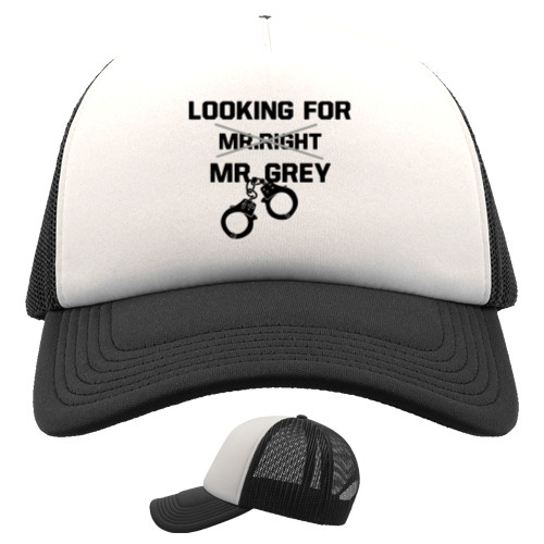 Trucker Cap - Looking for Mr. Grey black - Mfest