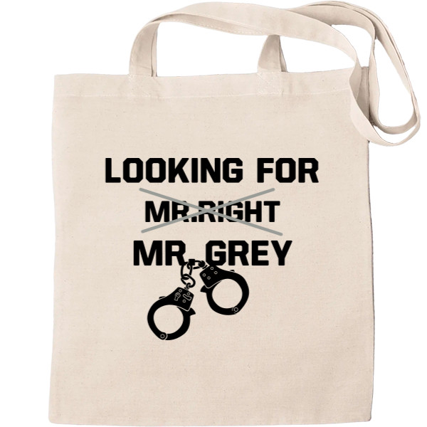 Tote Bag - Looking for Mr. Grey black - Mfest