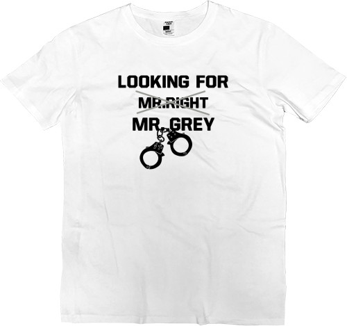 Kids' Premium T-Shirt - Looking for Mr. Grey black - Mfest