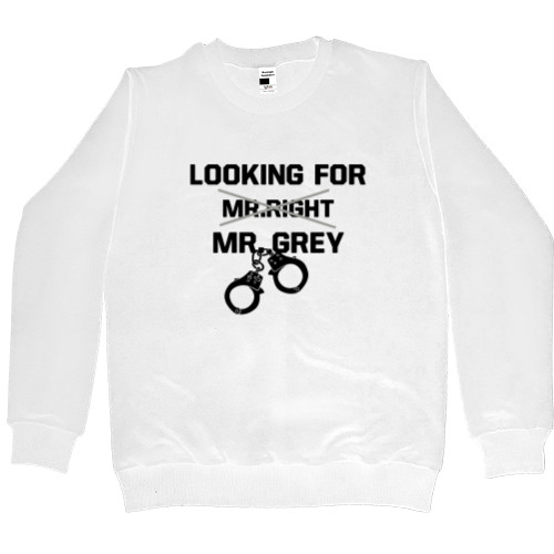 Men’s Premium Sweatshirt - Looking for Mr. Grey black - Mfest