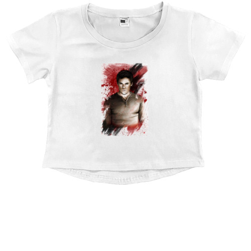 Kids' Premium Cropped T-Shirt - Dexster 7 - Mfest