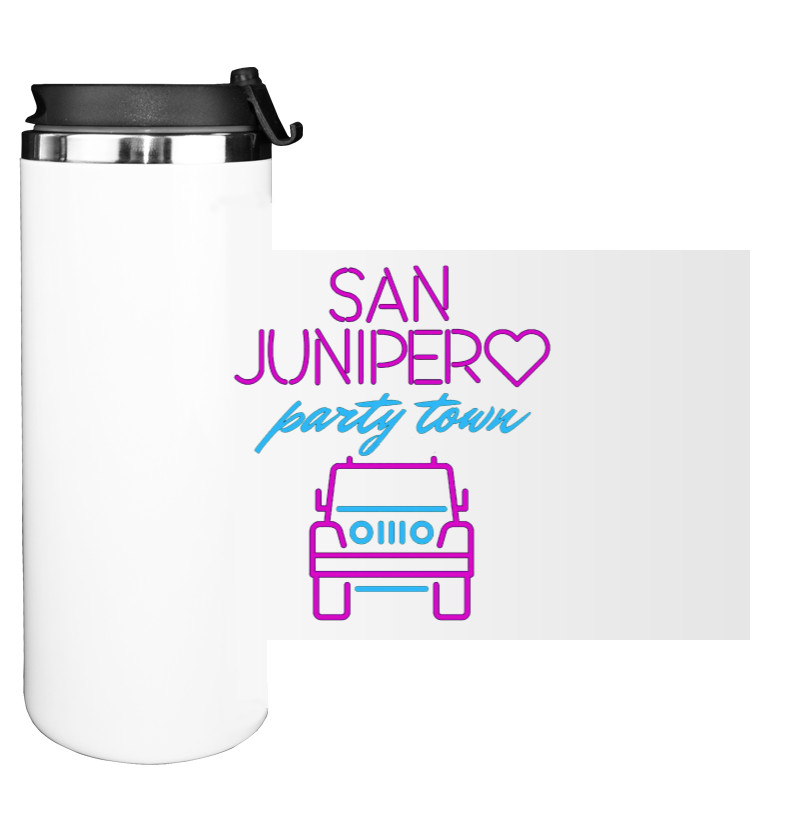 Water Bottle on Tumbler - Black Mirror 14 - Mfest