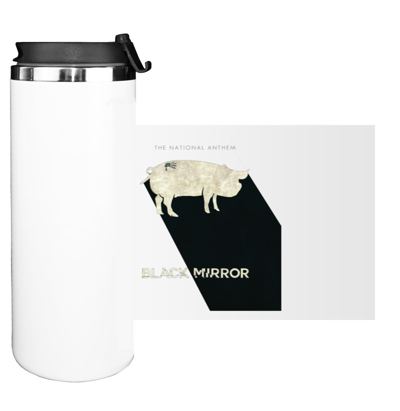 Water Bottle on Tumbler - Black Mirror - Mfest