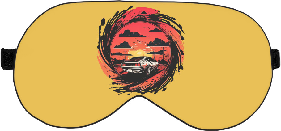 Sleep Mask 3D - Ferrari at sunset - Mfest