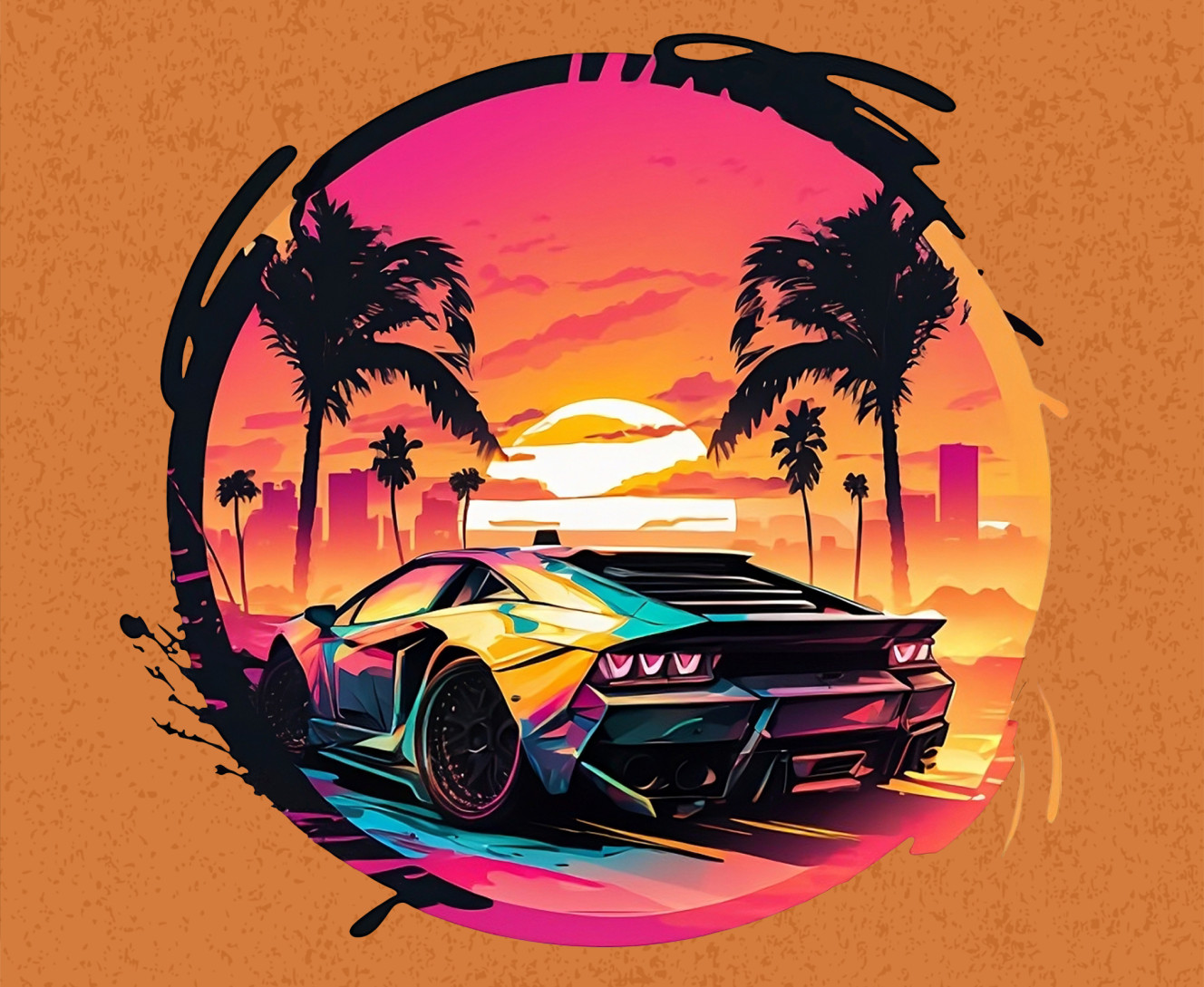 Lamborghini Retrowave