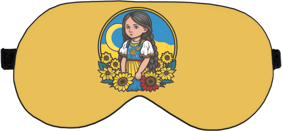 Sleep Mask 3D - Cute Ukrainian girl - Mfest