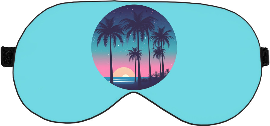 Sleep Mask 3D - Palm Beach  Starry Night - Mfest