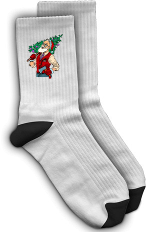 Socks - Hipster Santa - Mfest