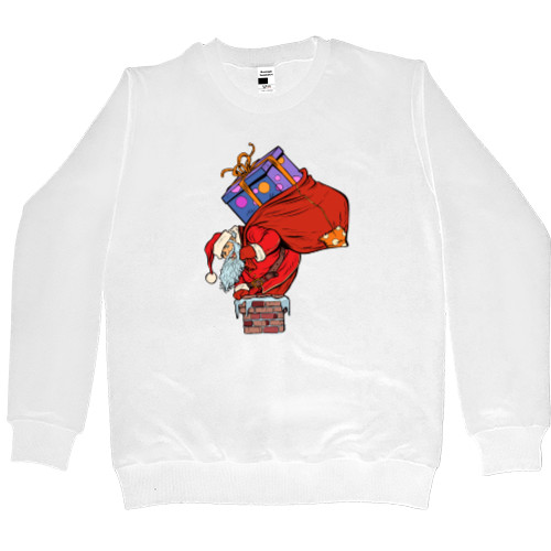 Men’s Premium Sweatshirt - Santa in Chimney - Mfest