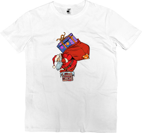 Kids' Premium T-Shirt - Santa in Chimney - Mfest