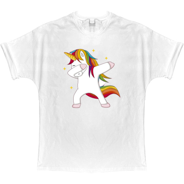 T-shirt Oversize - Dabbing Unicorn - Mfest