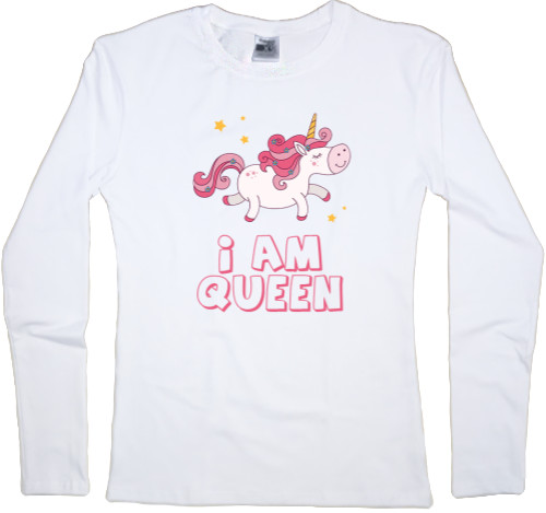 Women's Longsleeve Shirt - I am Queen - Mfest