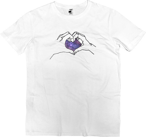 Kids' Premium T-Shirt - Космос сердце - Mfest