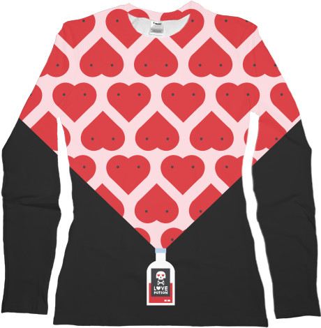 Women's Longsleeve Shirt 3D - Love potion - Mfest