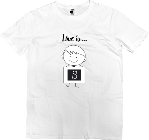 Men’s Premium T-Shirt - Love is Us Он - Mfest