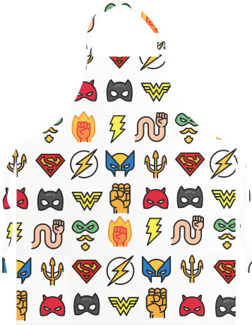 Фартук легкий - Superhero pattern - Mfest