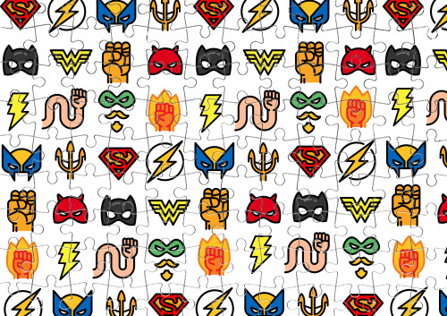 Пазл - Superhero pattern - Mfest